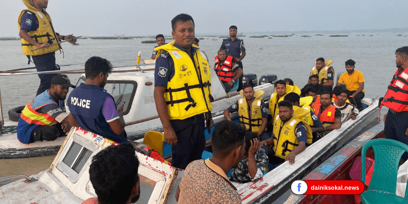 নিষেধাজ্ঞা অমান্য করে ইলিশ শিকার, ২২ জেলে আটক