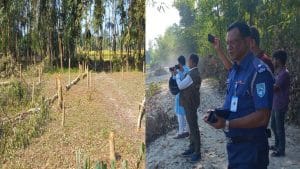 চিলাহাটি-শব্দিগঞ্জে বনবিভাগের শত শত গাছ কর্তন, আটক-১