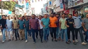 সৈয়দপুরে ছাত্রদলের প্রতিবাদ মিছিল ও অবস্থান কর্মসূচি