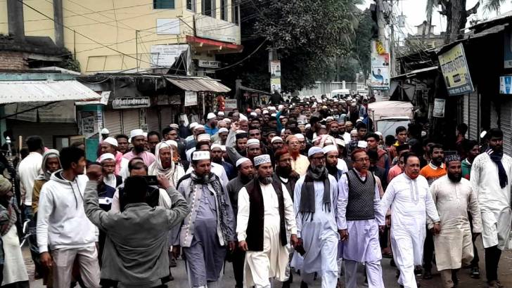 সাতক্ষীরায় জামাত আমিরের আগমন উপলক্ষে তালায় শুভেচ্ছা মিছিল