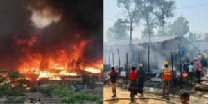 সাড়ে ৩ ঘণ্টার চেষ্টায় রোহিঙ্গা ক্যাম্পে আগুন নিয়ন্ত্রণে, শিশুসহ নিহ'ত ২