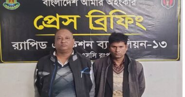 লালমনিরহাটে ৯৮১ পিস ইয়াবাসহ দুই সাবেক ইউপি সদস্য আটক