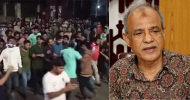 স্বরাষ্ট্র উপদেষ্টার পদত্যাগ দাবিতে মধ্যরাতে ঢাবিতে বিক্ষোভ