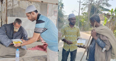 কুয়াকাটায় মানসিক ভারসাম্যহীন মানুষের পাশে দাড়িযেছে তরুণ যুবকরা