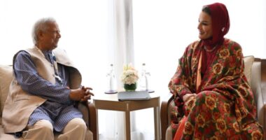 কাতারের আমিরের মায়ের সঙ্গে প্রধান উপদেষ্টার বৈঠক