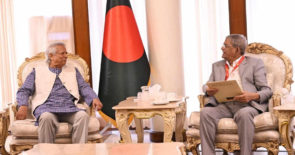 ড. ইউনূসের সঙ্গে বৈঠকে সন্তুষ্ট নয় বিএনপি, জানালেন ফখরুল