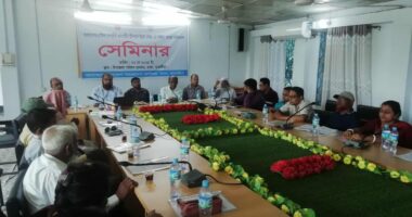 তালায় প্রান্তিক পেশাজীবী জনগোষ্ঠির জীবনমান উন্নয়ন সেমিনার