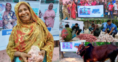 হতদরিদ্রদের পাশে সাইলেন্ট হ্যান্ডস সাপোর্ট সোসাইটি, বিতরণ হলো কুরবানির মাংস