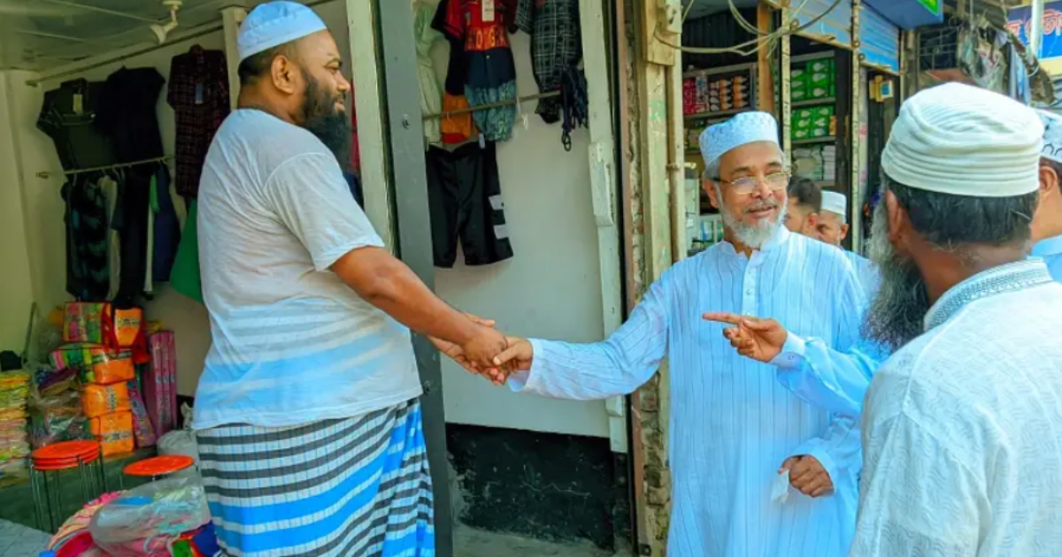 জামায়াতের এমপি প্রার্থী আজহারুলের ব্যাপক গণসংযোগ