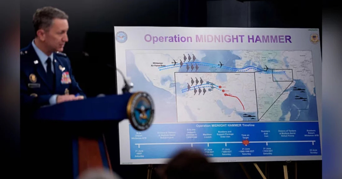 ইরানের পারমাণবিক স্থাপনায় হামলা চালায় যুক্তরাষ্ট্র : অভিযানের নাম ‘অপারেশন মিডনাইট হ্যামার’