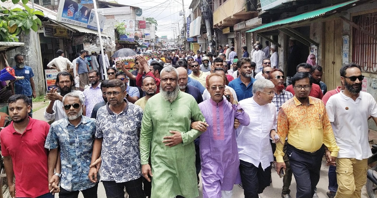 পটুয়াখালী জেলা বিএনপি’র সম্মেলন উপলক্ষে রুমির নেতৃত্বে গলাচিপায় পান্না-কবিরের শোডাউন