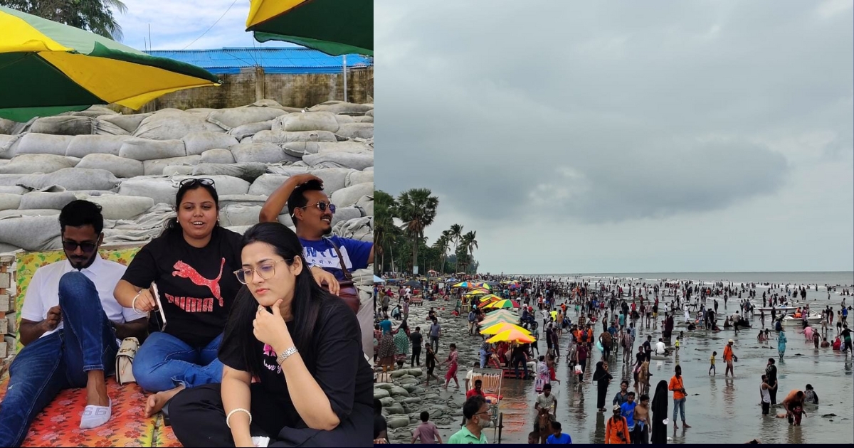 ঈদের ছুটিতে কুয়াকাটায় পর্যটকের ঢল, জমজমাট পর্যটন কেন্দ্র