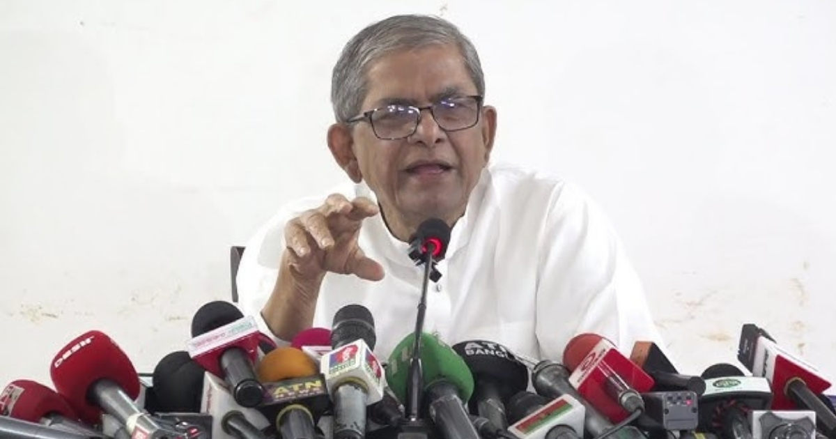 বিএনপি পরিচ্ছন্ন দল,একটি কুচক্রীমহল সংস্কারবিরোধী বলে প্রচার করছে : ফখরুল