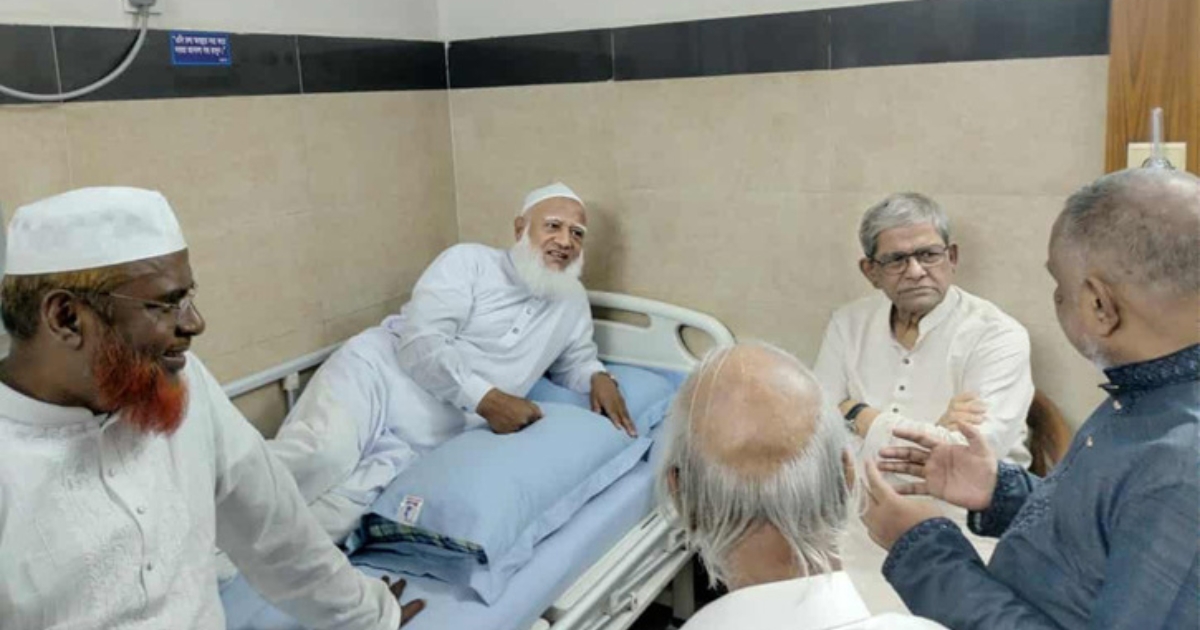 অসুস্থ জামায়াত আমীরকে দেখতে হাসপাতালে মির্জা ফখরুল