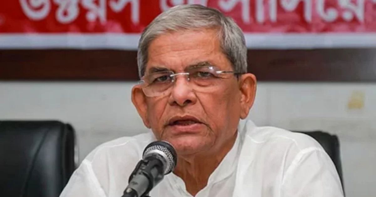 ফের ফ্যাসিস্ট শক্তি উত্থানের শঙ্কায় মতবিনিময় করেছেন প্রধান উপদেষ্টা: মির্জা ফখরুল