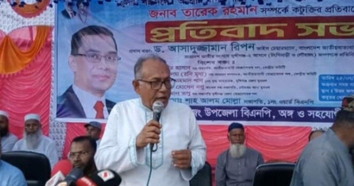 নির্বাচনকে বিলম্বিত করতে একদল ওঠে পরে লেগেছে : ড. আসাদুজ্জামান রিপন