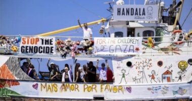 গাজামুখী ব্রিটিশ পতাকাবাহী জাহাজ দখল করেছে ইসরায়েলি বাহিনী