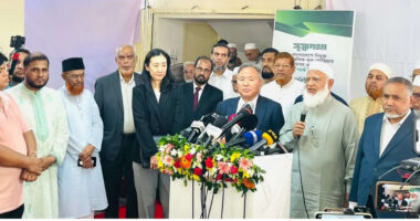 জামায়াত আমীরের সাথে দক্ষিণ কোরিয়ার রাষ্ট্রদূতের সাক্ষাৎ