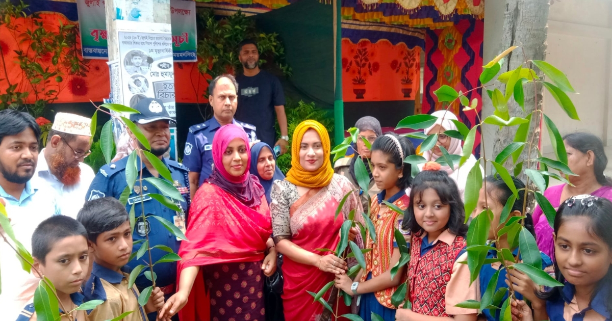 নান্দাইলে গণঅভ্যুত্থানে শহীদদের স্মরণে বৃক্ষ মেলা ও রোপণ কর্মসূচির উদ্বোধন