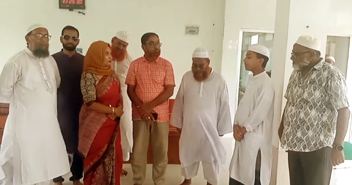 নান্দাইলে অলি মাহমুদ হেফজুল উলুম মাদ্রাসা পরিদর্শন করলেন ইউএনও সারমিনা সাত্তার