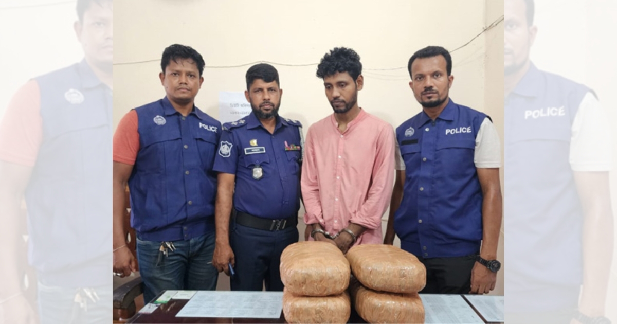 বাঞ্ছারামপুরে প্রাইভেটকার ও ৮ কেজি গাঁজাসহ এক যুবক গ্রেপ্তার