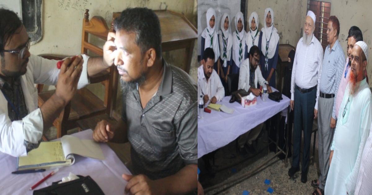 নাঙ্গলকোটে শতাধিক চক্ষু রোগী পেলেন বিনামূল্যে চিকিৎসা ও ঔষধ