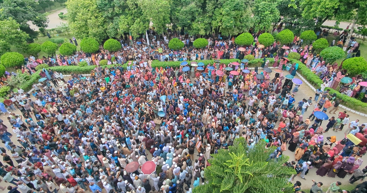 সাজিদের মৃত্যুর সুষ্ঠু তদন্তের দাবিতে উত্তাল ইবি ক্যাম্পাস