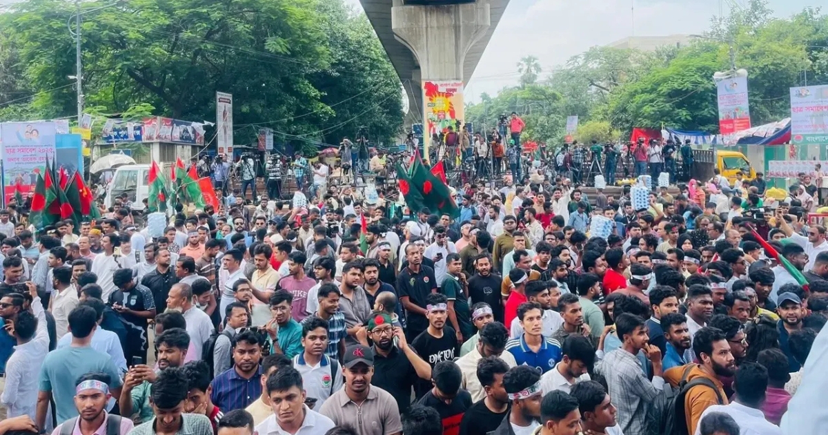 শাহবাগের সমাবেশ থেকে ৯ দফা দিল ছাত্রদল