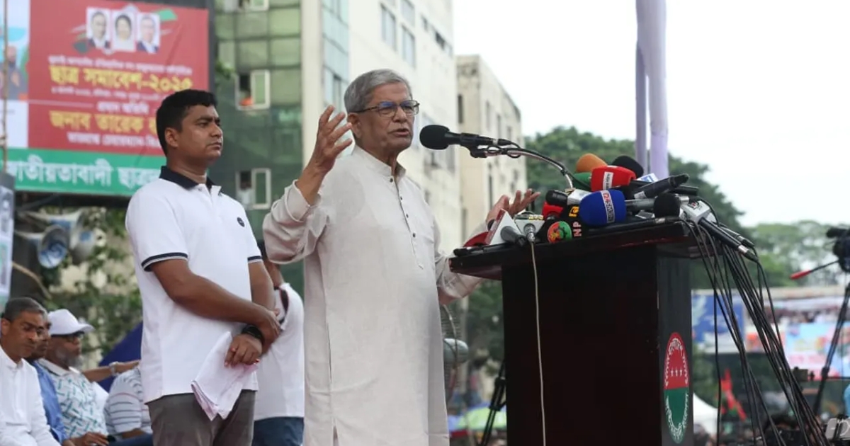 হাসিনাকে আর এই দেশে রাজনীতি করার সুযোগ দেব না : মির্জা ফখরুল