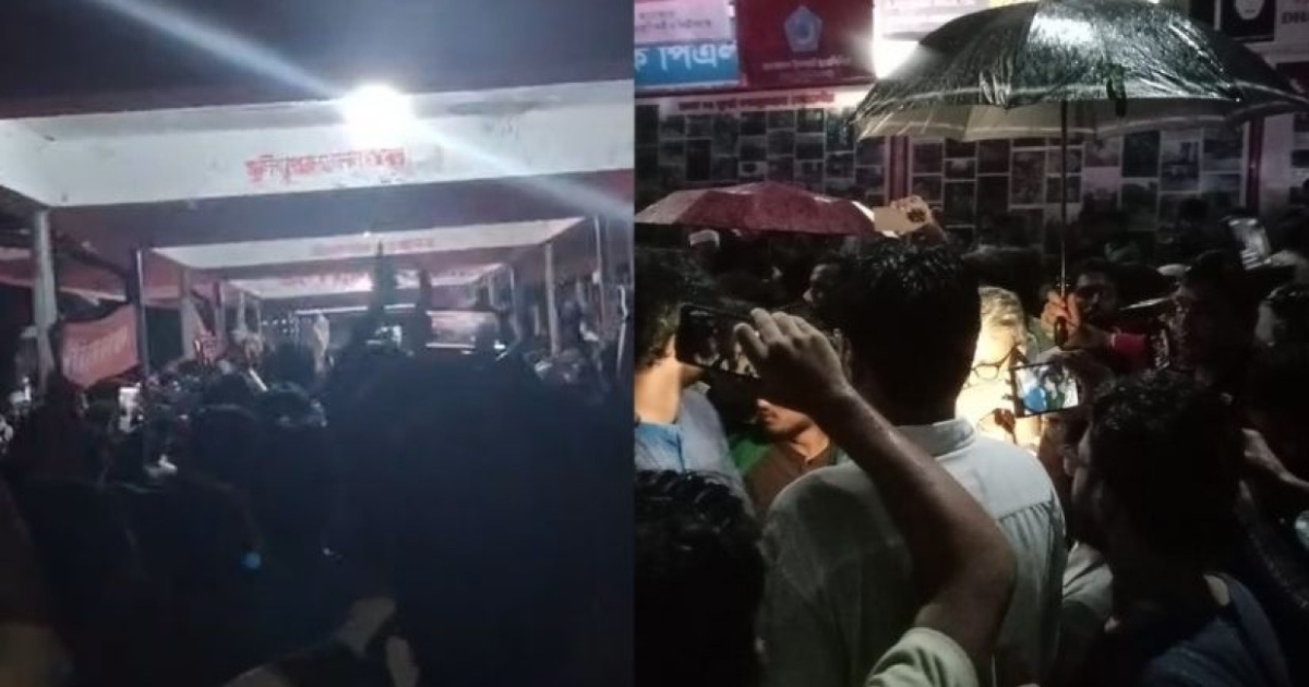 শিবিরের প্রদর্শনী ঘিরে উত্তপ্ত টিএসসি,ভেতরে শিবির,বাইরে বাম