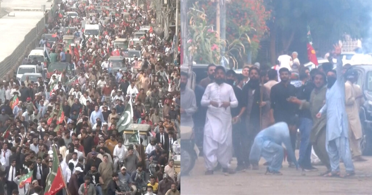 ইমরান খানের মুক্তির দাবিতে বিক্ষোভে উত্তাল পাকিস্তান