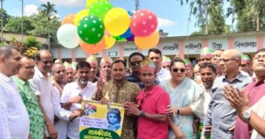 বগুড়ার গাবতলীতে জন্মাষ্টমী উপলক্ষে আনন্দ শোভাযাত্রা