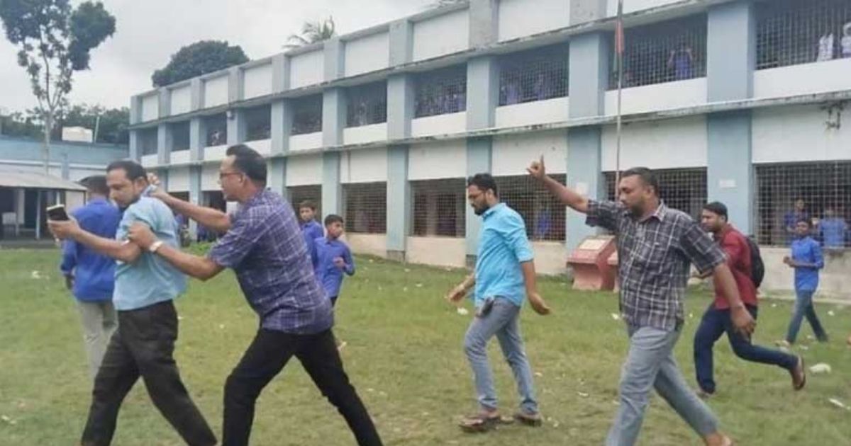 স্কুলে ঢুকে শিক্ষককে পিটিয়ে বের করে দিলেন বিএনপি-যুবদল নেতারা