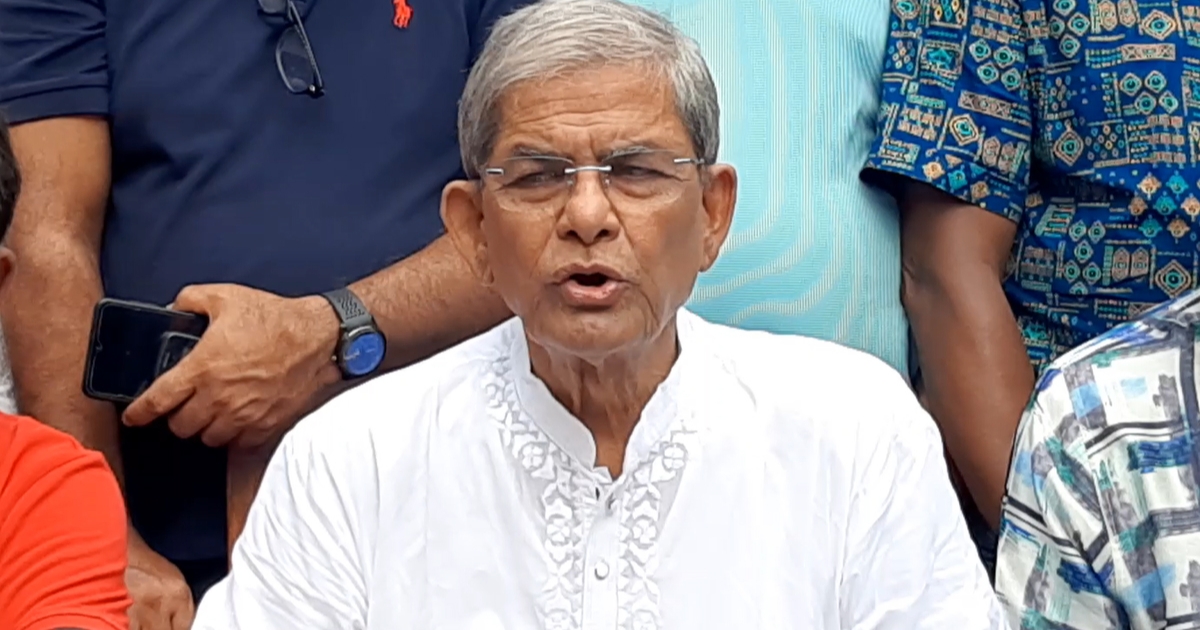 পিআর পদ্ধতিতে নির্বাচনে জনগণের অধিকার পরিপূর্ণ হবে না : মির্জা ফখরুল