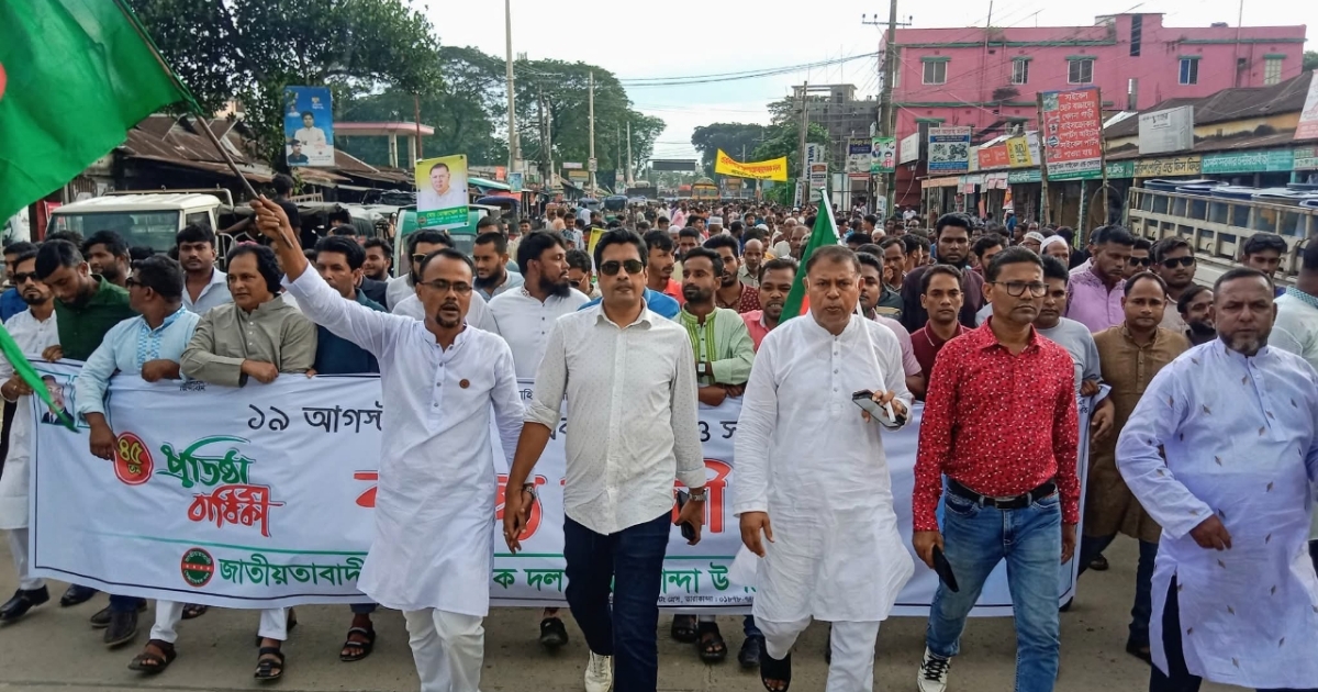 তারাকান্দায় সৃজনশীল রাজনীতিতে এগিয়ে আহবায়ক ছায়াদুল ও স্বপন