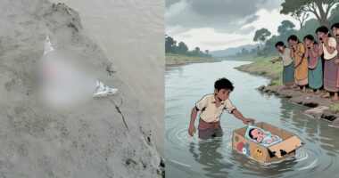 কার্টুন বক্সের ভিতর তিস্তায় ভেসে আসা নবজাতকের মরদেহ উদ্ধার