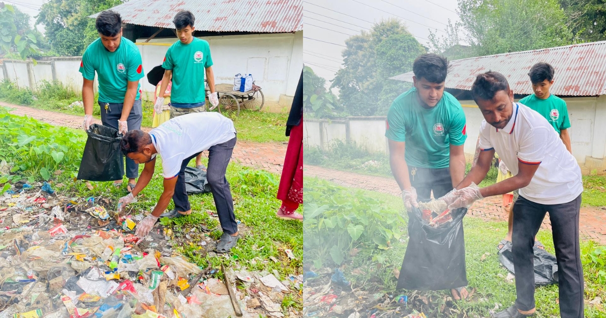 দীঘিনালায় বিডি ক্লিনের নবম প্রতিষ্ঠা বার্ষিকীতে পরিচ্ছন্নতা অভিযান