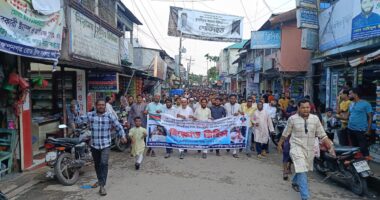 নুরের উপর হামলার প্রতিবাদে গলাচিপায় গণ অধিকার পরিষদের বিক্ষোভ মিছিল