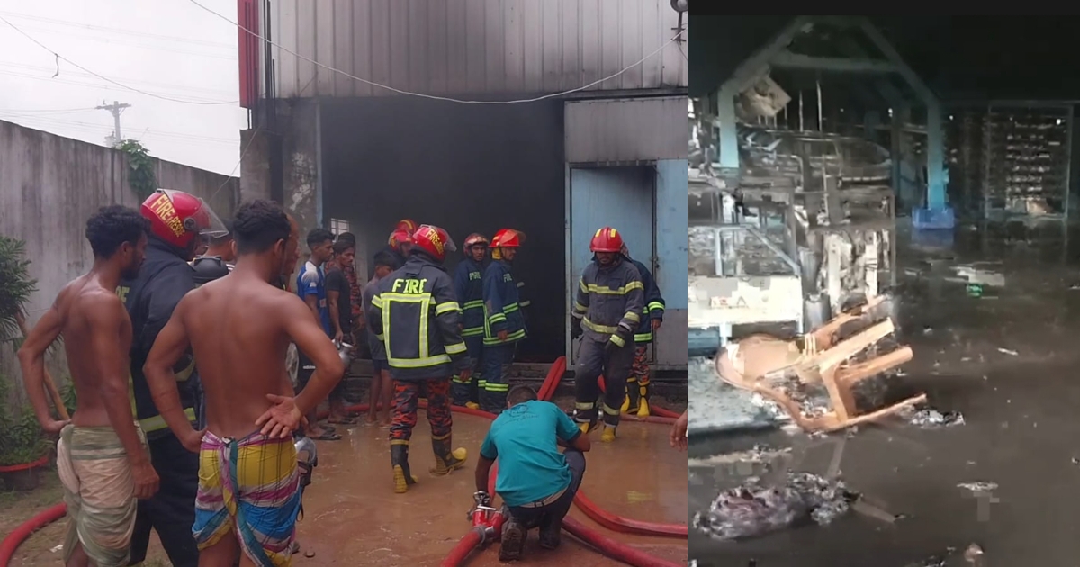 সিংগাইরে নিলিমা ব্যাগ মিলসে আগুন, ৬০ কোটি টাকার ক্ষতি