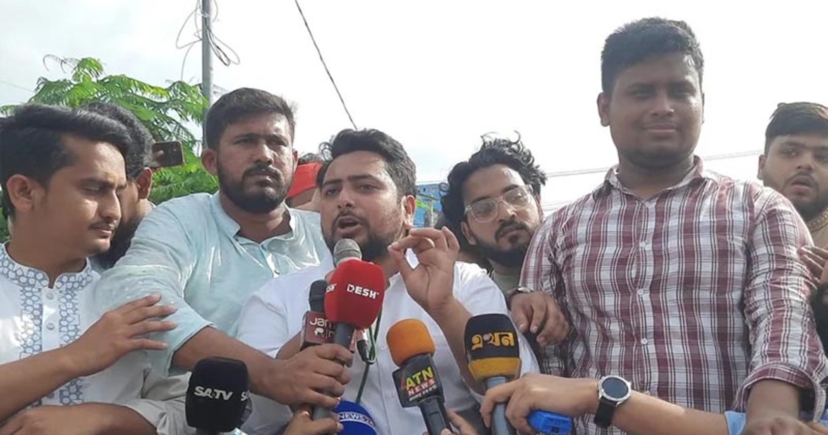 আমাদের সংগ্রাম কোনো ব্যক্তির বিরুদ্ধে নয়, ফ্যাসিস্ট আদর্শের বিরুদ্ধে : নাহিদ ইসলাম