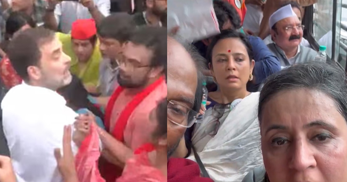 ভারতের পার্লামেন্টে বিক্ষোভ: পদযাত্রায় রাহুল-প্রিয়াঙ্কা আটক, অজ্ঞান মহুয়া মৈত্র