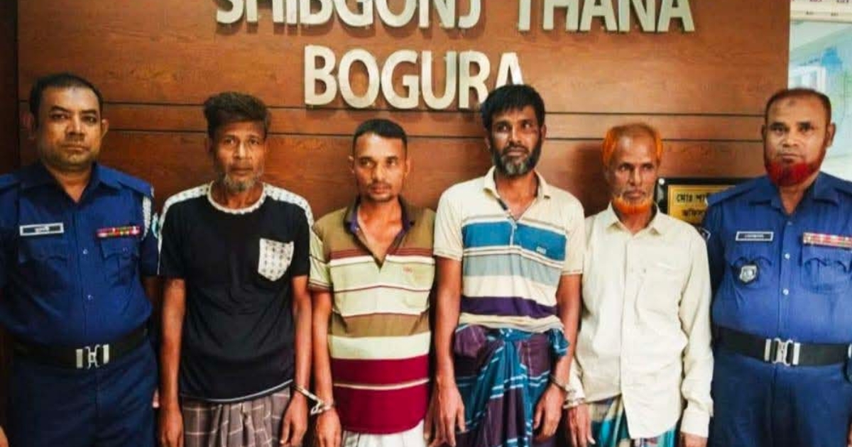 শিবগঞ্জে মাদকদ্রব্য সহ আটক তিনজন