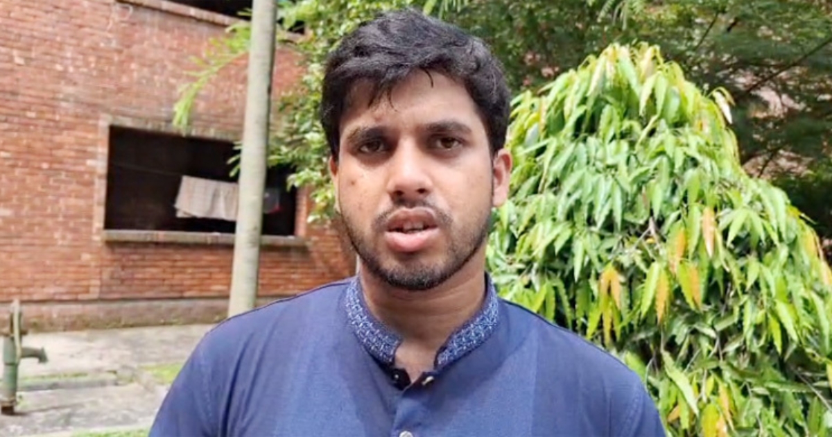 নির্বাচন অবাধ, সুষ্ঠু ও নিরপেক্ষ হলে বিপুল ভোটে জয়ী হবো : ছাত্রশিবির সমর্থিত ভিপি প্রার্থী আরিফুল্লাহ