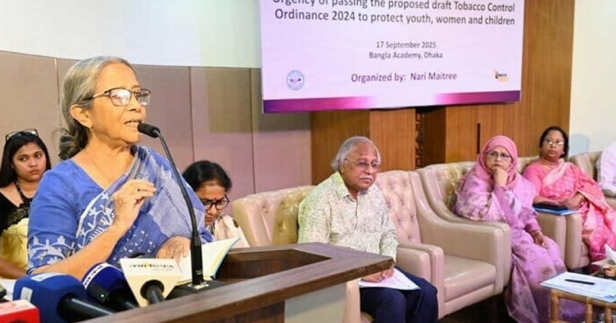 ফ্যাসিবাদের মতো তামাকও দেশ থেকে নির্মূল করতে হবে : ফরিদা আখতার