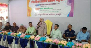 দীর্ঘ প্রতীক্ষার পর শেরপুর পৌর কিচেন মার্কেট উদ্বোধন