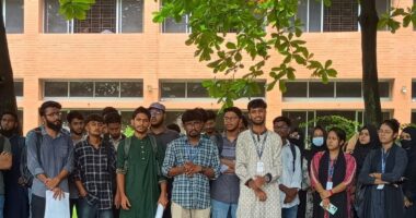 প্রার্থী-ভোটারদের নিরাপত্তা নিশ্চিতের দাবিতে গবিতে অবস্থান কর্মসূচি