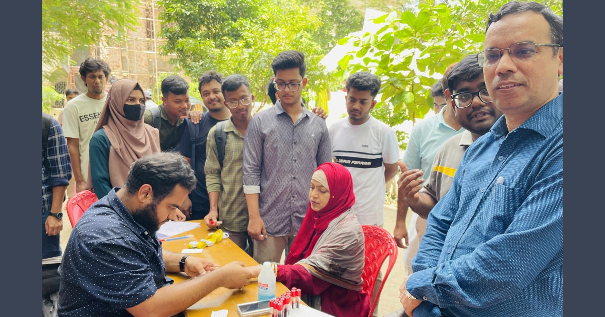 জগন্নাথ বিশ্ববিদ্যালয়ে থাইরয়েড সচেতনতা ও ফ্রি স্ক্রিনিং ক্যাম্পেইন