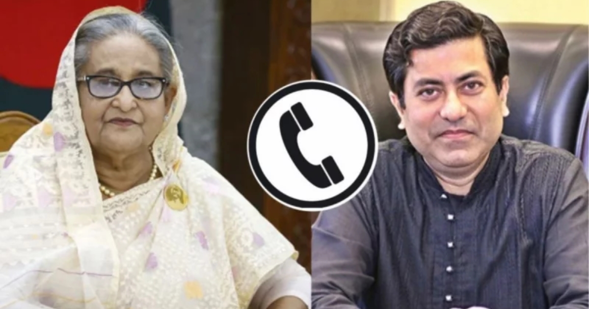 ‘আমি পোড়াতে বলেছি কী, ওরা পুড়িয়ে দিয়েছে সেতু ভবন’ : ফোনালাপে শেখ হাসিনা