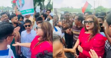 জিয়াউর রহমানের সমাধিতে ফুল দিতে গিয়ে ছাত্রদলের তোপের মুখে ডা. সাবরিনা