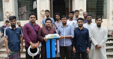 কবি নজরুল কলেজ শাখা ছাত্রশিবিরের উদ্যোগে পানির ফিল্টার স্থাপন